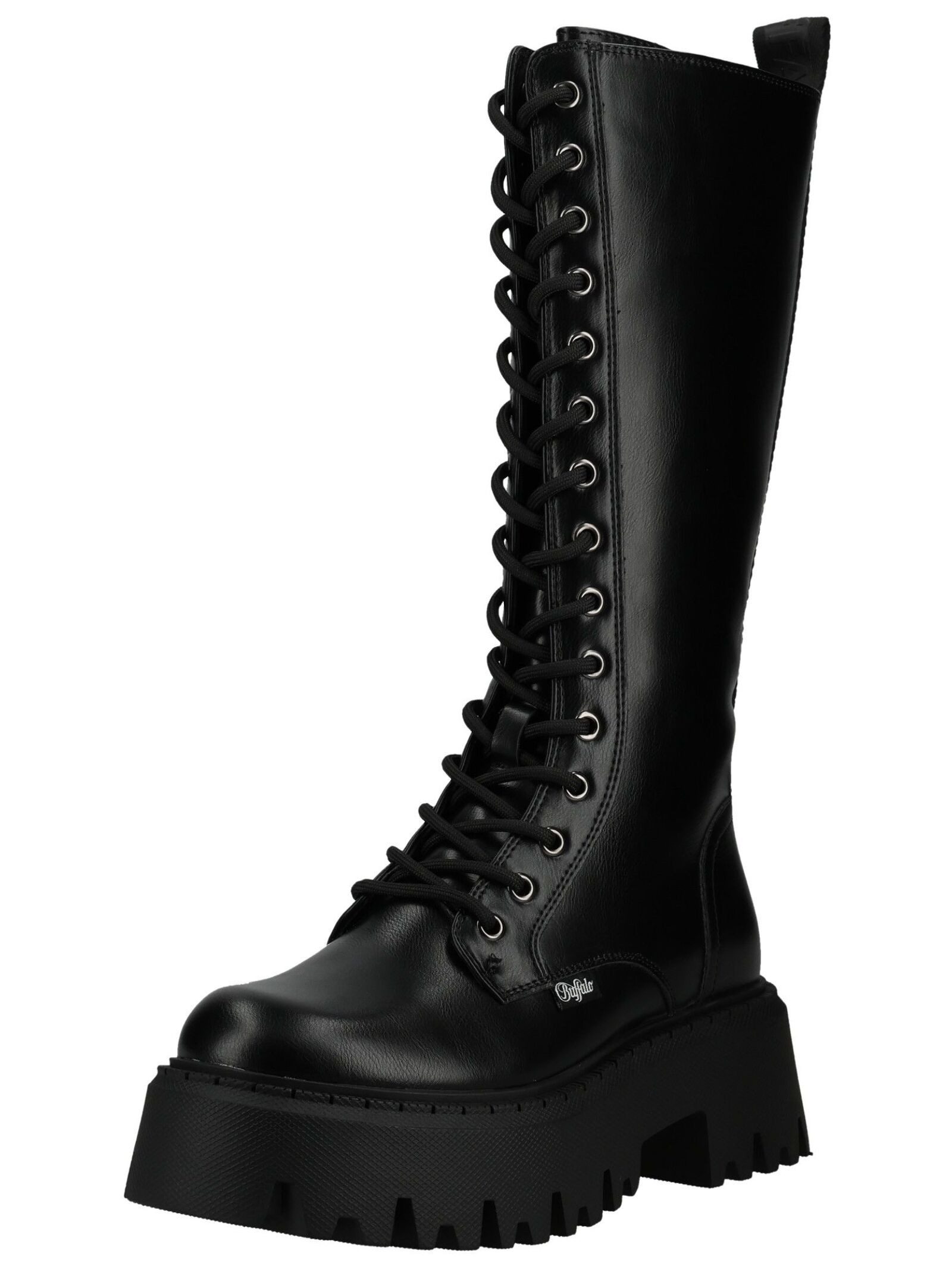 Buffalo Buffalo Stiefel Lederimitat Schnürstiefel