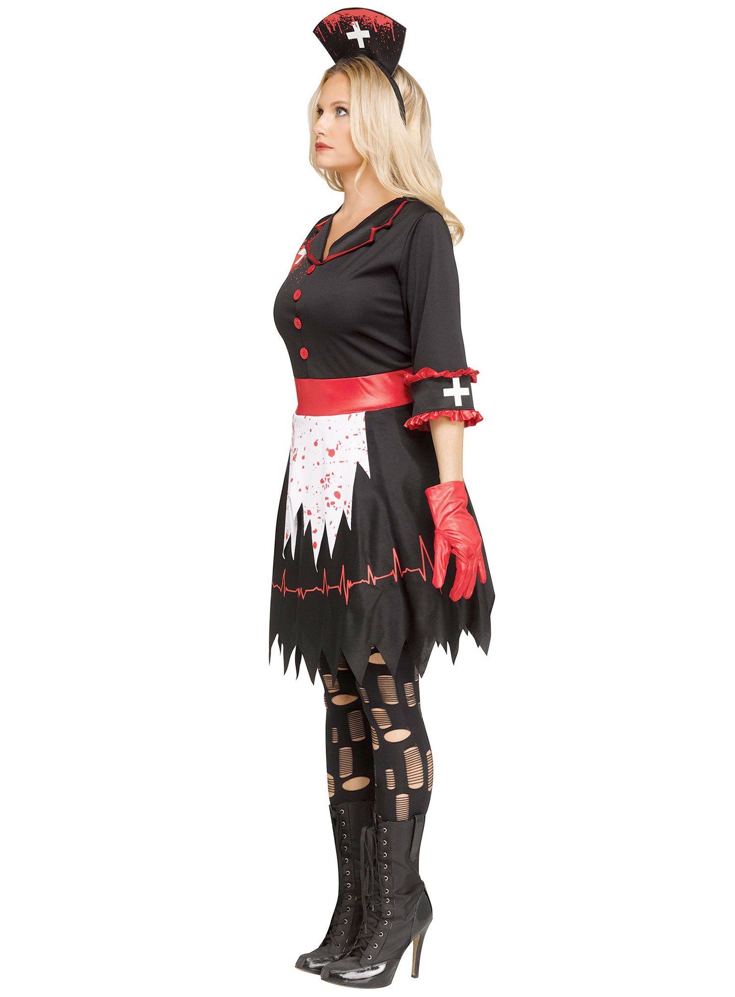 Fun World Zombie-Kostüm Krankmachende Schwester Kostüm - für Halloween