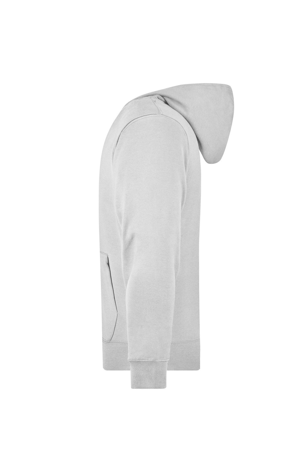 James & Nicholson Kapuzensweatjacke Klassische Herren Sweatjacke mit doppellagiger Kapuze JN042 Innen besonders weich angeraut