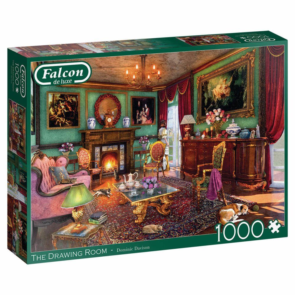 Jumbo Spiele Puzzle Falcon The Drawing Room 1000 Teile, 1000 Puzzleteile