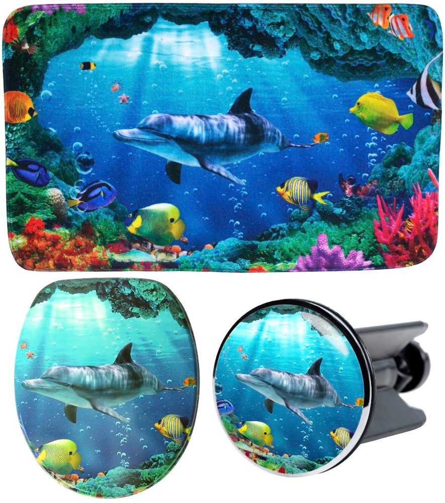 Badaccessoire-Set Delphin Korallen