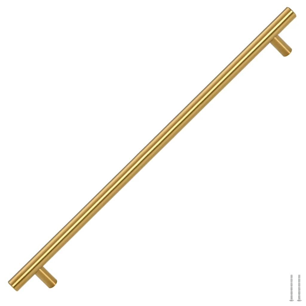 vidaXL Möbelgriff Möbelgriffe 5 Stk. Golden 480 mm Edelstahl (5-St)