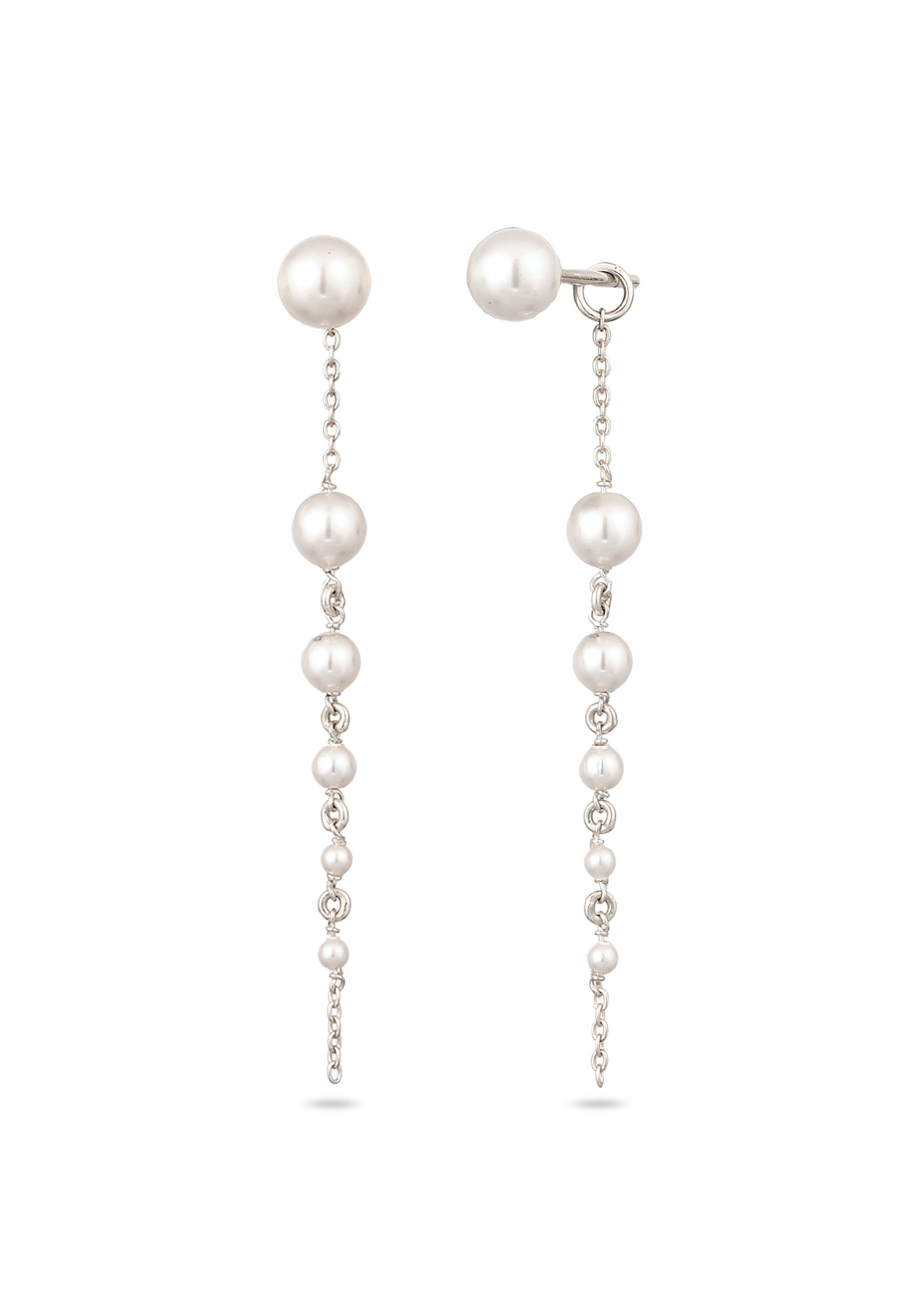 Perlenohrringe Ohrhänger mit Perlen von Swarovski® 925 Sterling Silber