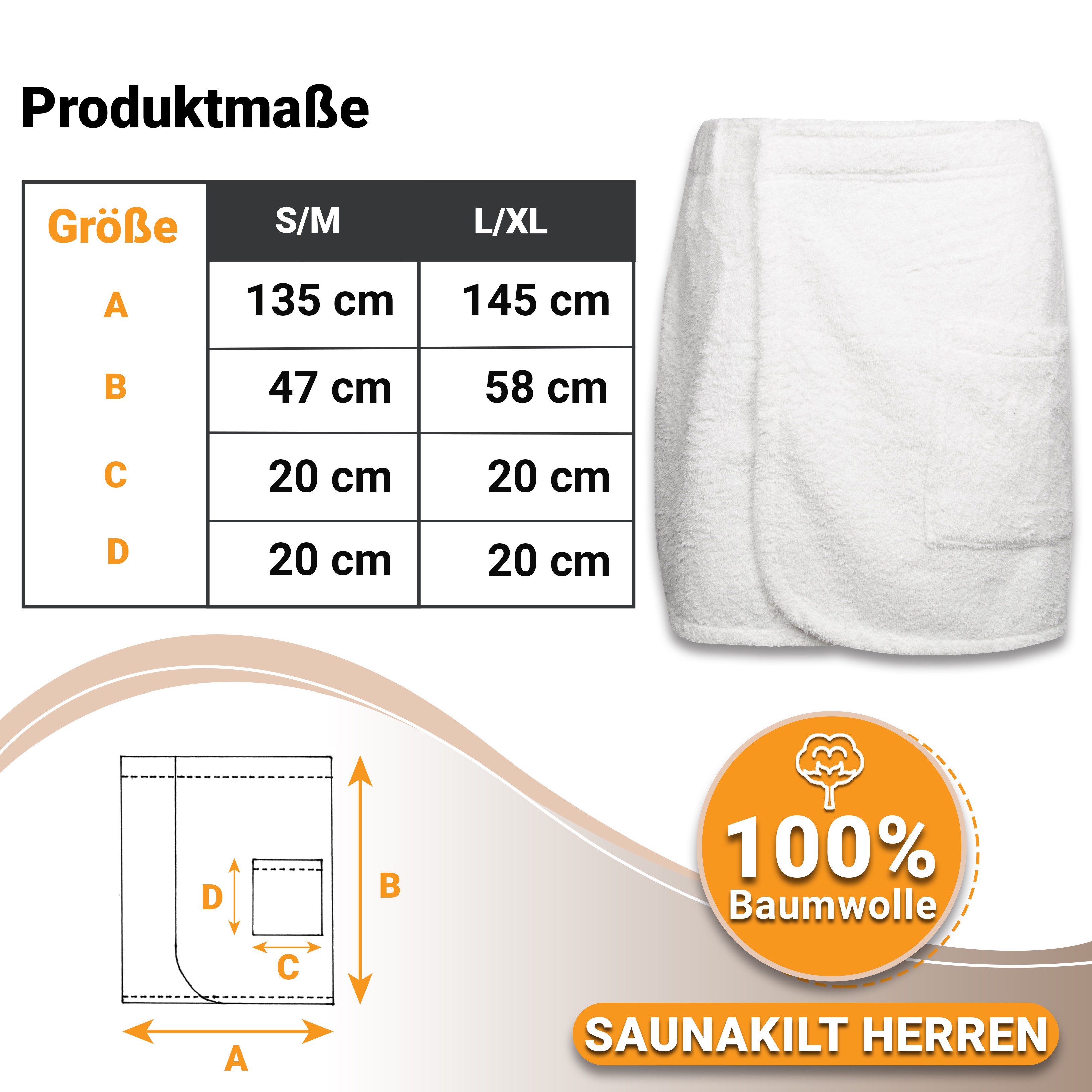 ZOLLNER Kilt, 100% Baumwolle, Gummizug, Klettverschluss, Klettverschluss, 100% Baumwolle, vom Hotelwäschespezialisten