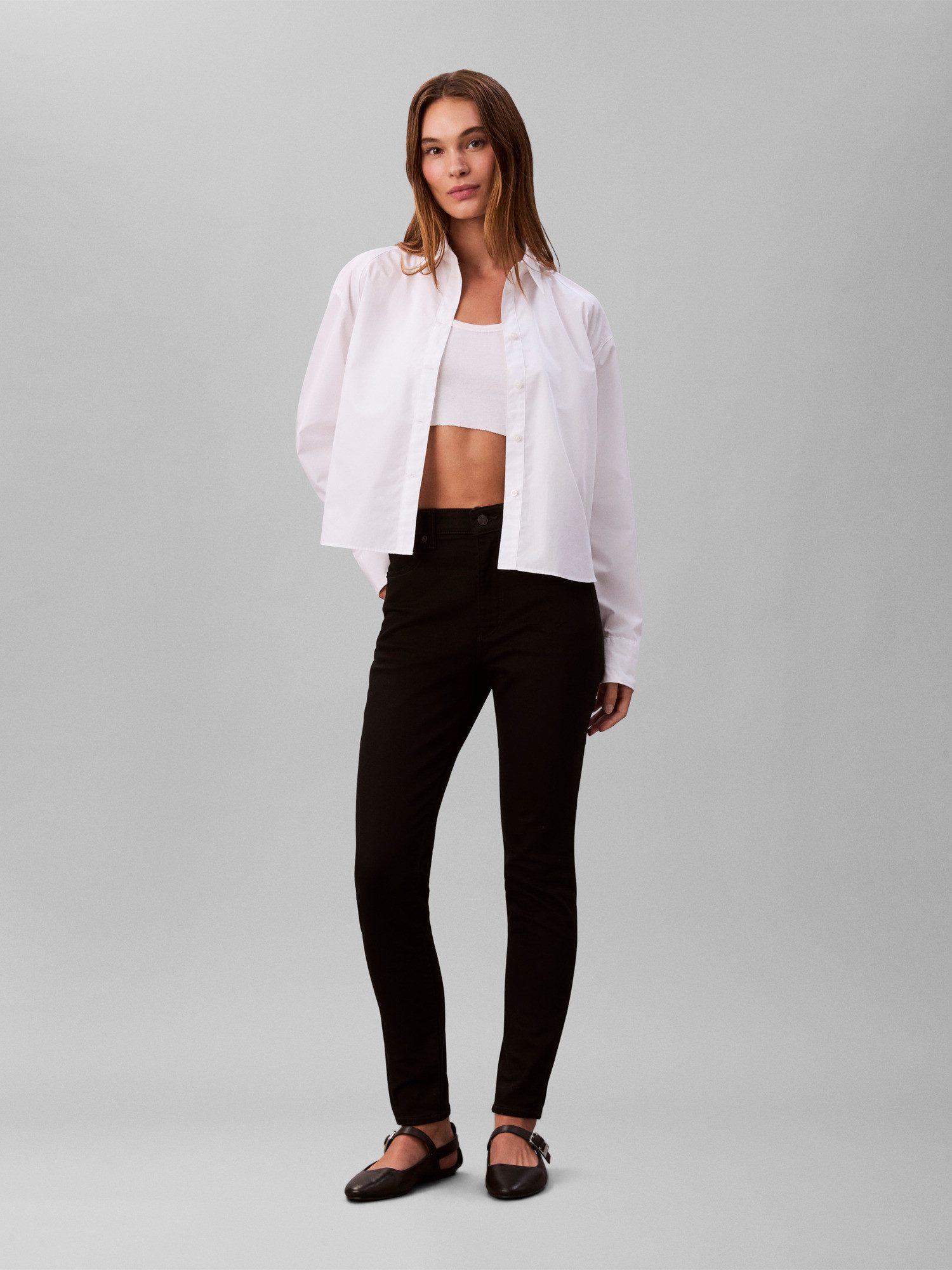 Calvin Klein Skinny-fit-Jeans HIGH RISE klassische schmalgeschnittene Jeans