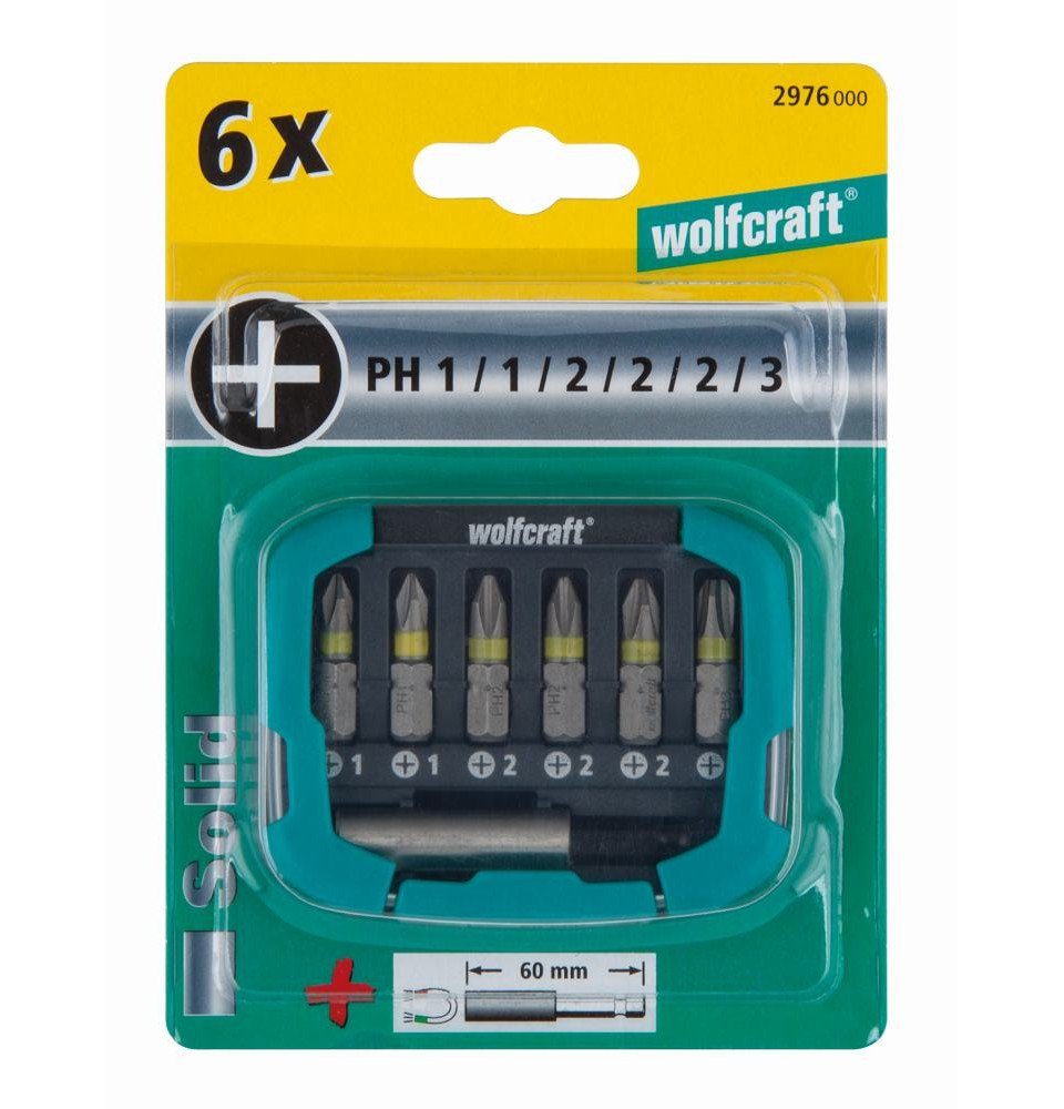 Bit-Set Wolfcraft Bit-Set PH 7-teilig