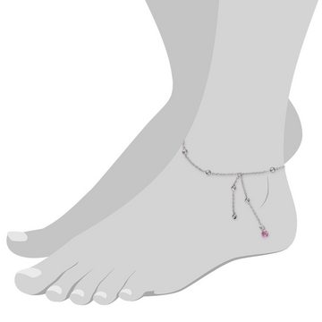 SilberDream Fußkette mit Anhänger SilberDream Fußkette für Damen 925, Damen Fußkette Kugeln aus 925 Sterling Silber, Farbe: silber