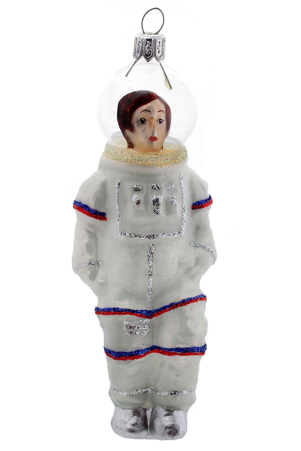 Hamburger Weihnachtskontor Christbaumschmuck Astronaut, Dekohänger - mundgeblasen - handdekoriert