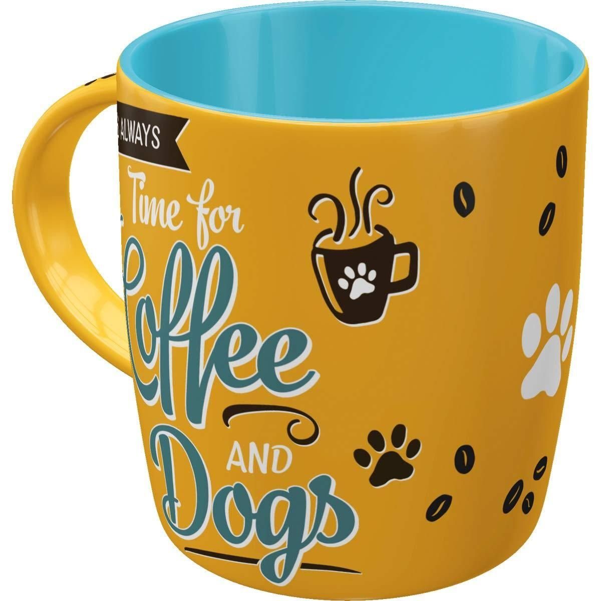 Nostalgic-Art Tasse Kaffeetasse - Pfotenschild - Coffee and Dogs