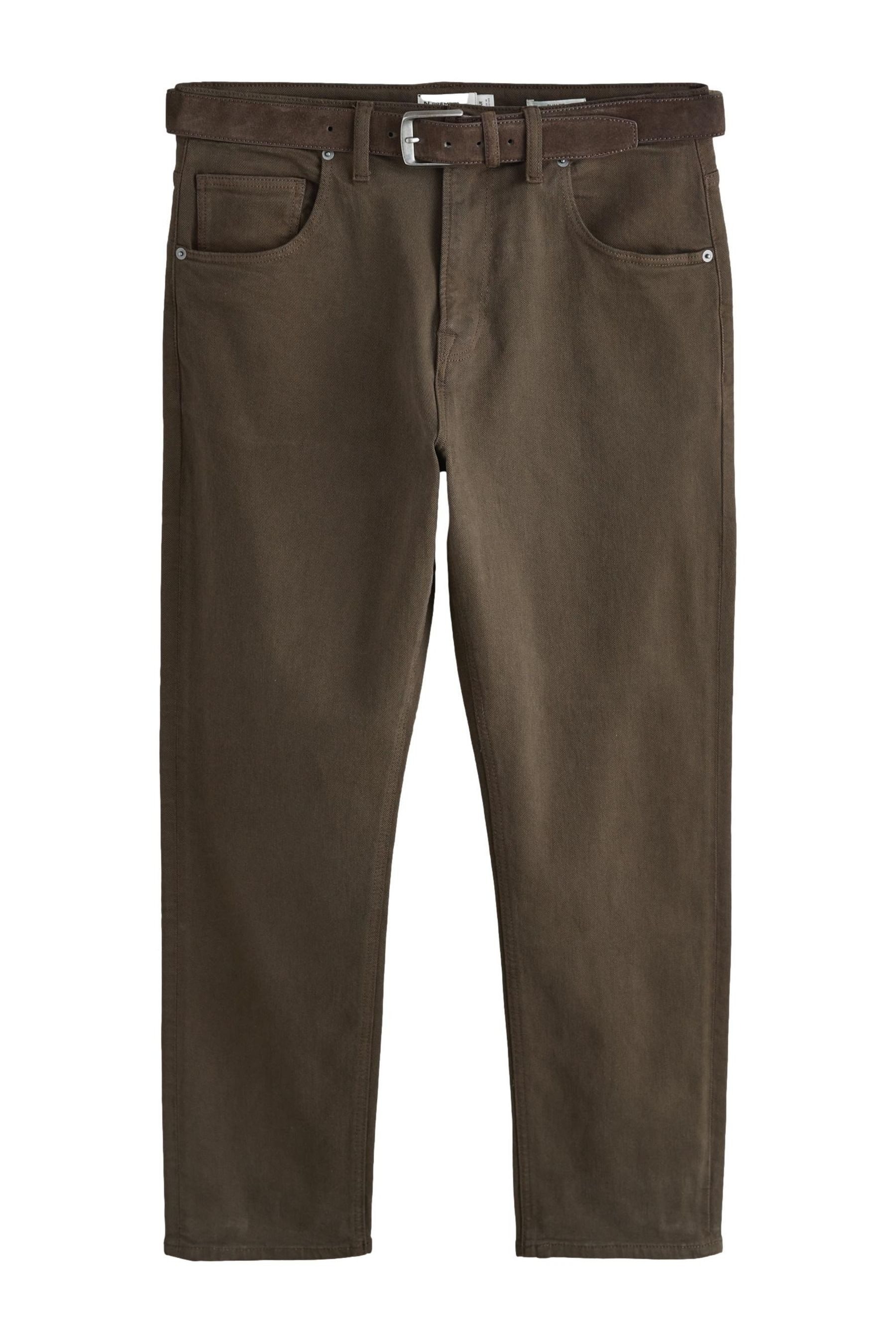 Slim-fit-Jeans Slim Fit Jeans mit Gürtel