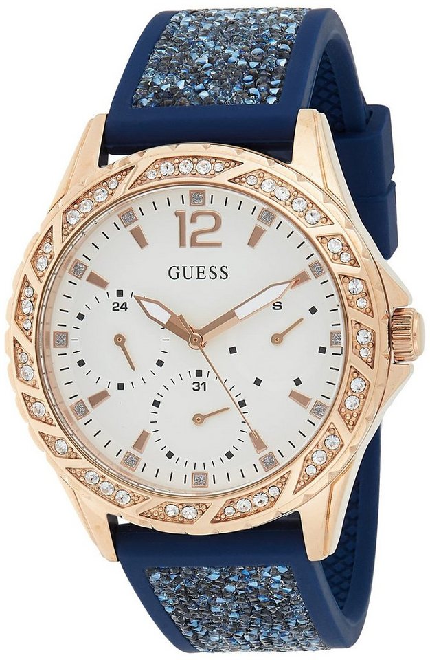 Guess Quarzuhr, Guess Watch W1096L4 Damenuhr Silikonband