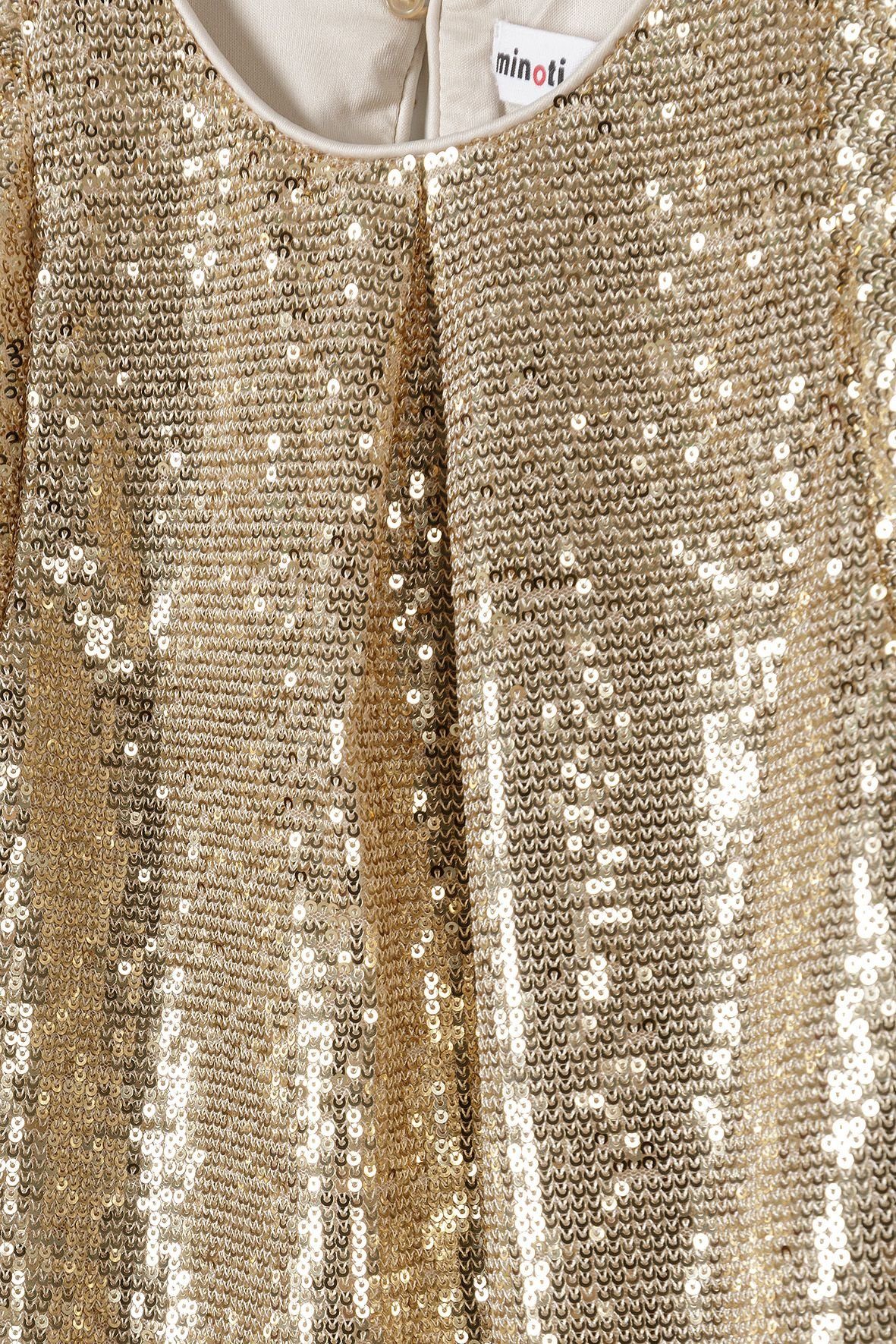 (3-14y) Gold Pailletten Partykleid mit MINOTI