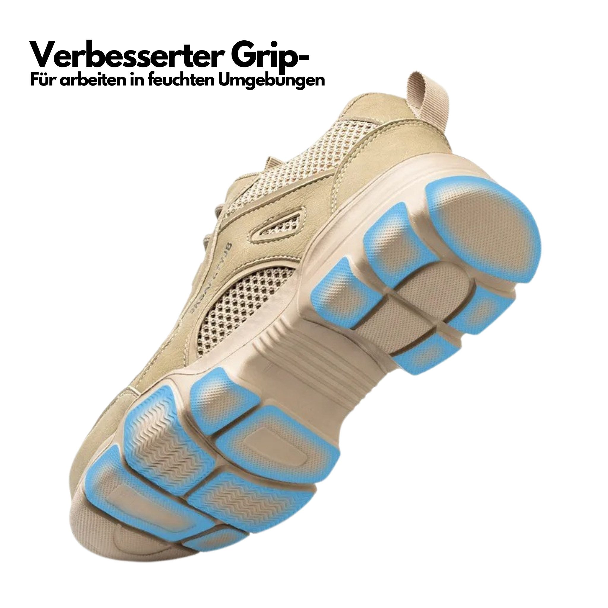 ARMORAX Sicherheitsschuhe mit Stahlkappe & stichschutz-Sohle – atmungaktiv Sicherheitsschuh Atmungaktive Arbeitsschuhe mit Stahlkappe & schützender Sohle