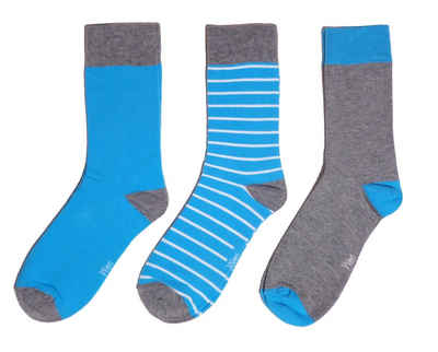 WERI SPEZIALS Strumpfhersteller GmbH Socken Herren Socken 3-er Pack >>Modern<< aus Baumwolle (Set) 3er-Pack