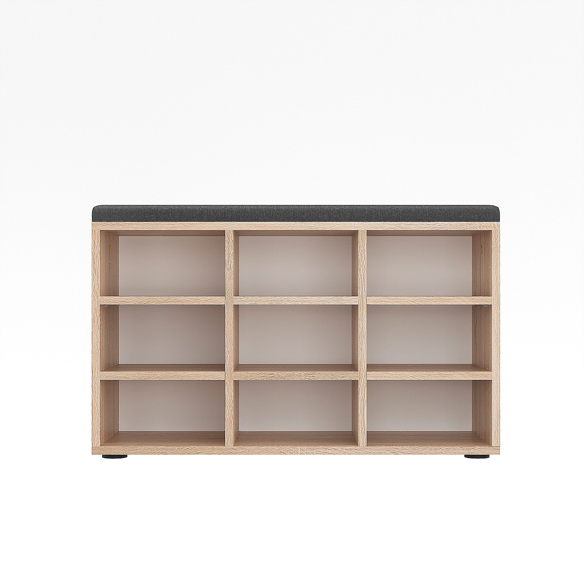 KOMTO Schuhbank Schuhregal mit Sitzfläche Sitzbank mit Stauraum, Sofia 80 x 50 x 30 cm – Bild 5 von 5