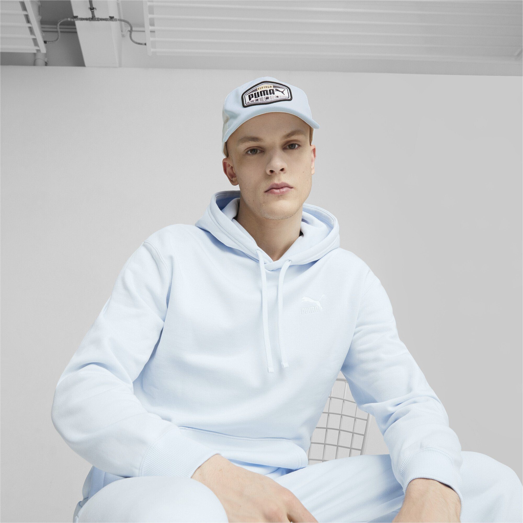 White Trucker Cap Icy Blue PUMA Trucker Cap Herren Warm