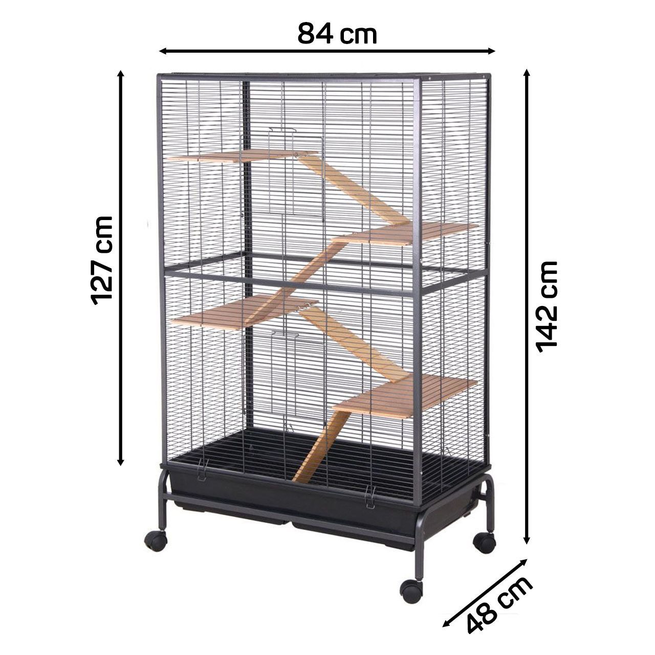 Montana Cages Kleintierkäfig Nagervoliere Malaga III, Voliere, Käfig, Antik Käfig für Klein- und Nagetiere