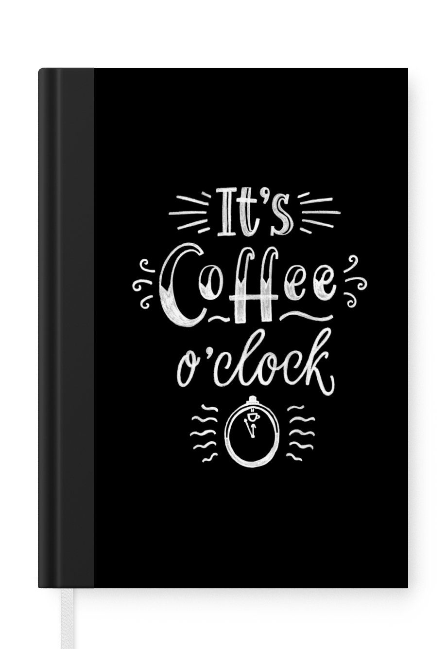 MuchoWow Notizbuch Es Kaffeezeit Merkzettel, - Haushaltsbuch 98 Tagebuch, Journal, - ist Kaffee, Sprichwörter - Zitate A5, Seiten, Notizheft