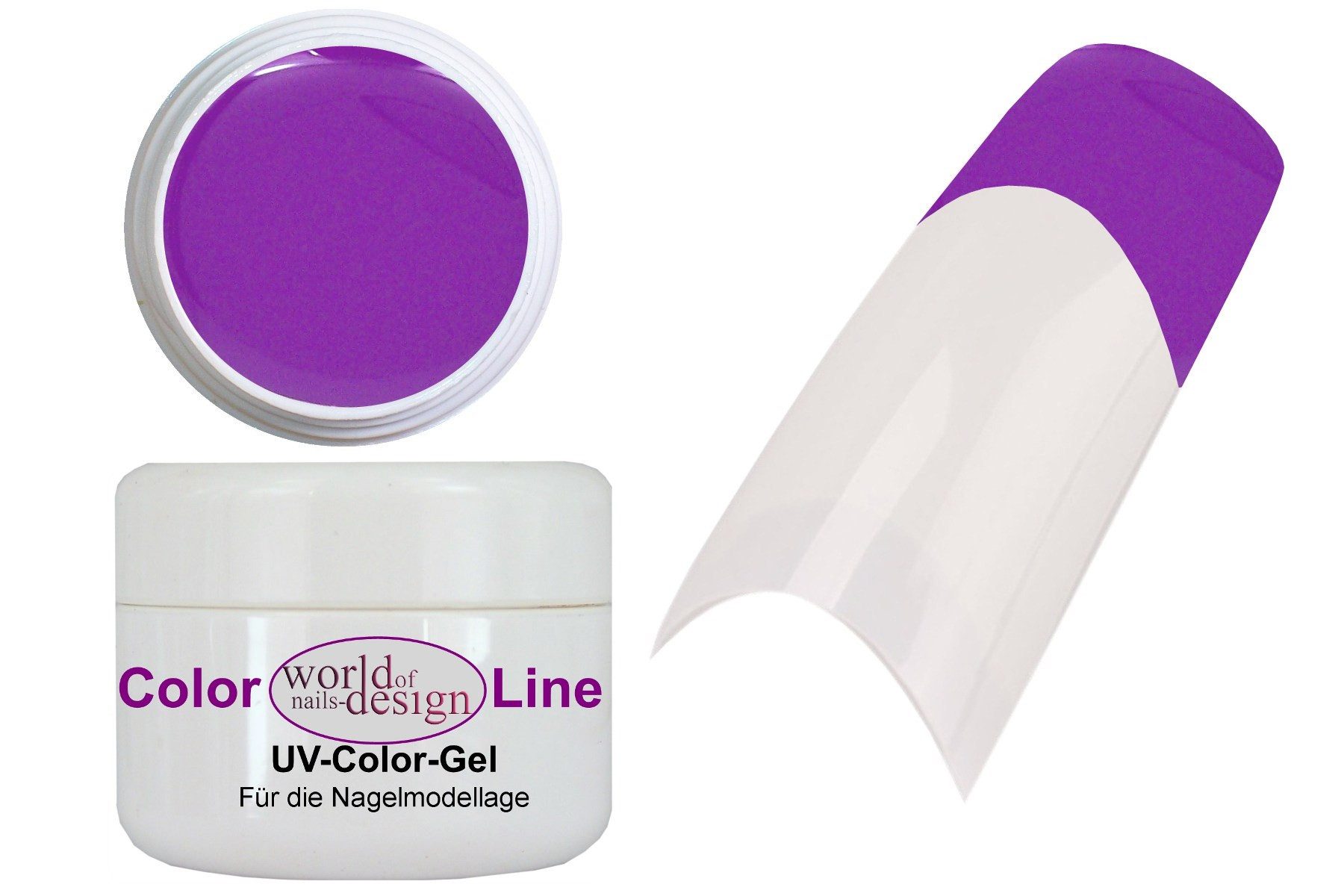 World of Nails-Design UV-Gel Classic UV-LED Gel pure Color Neon, leuchtende kräftige Цвета(ов)