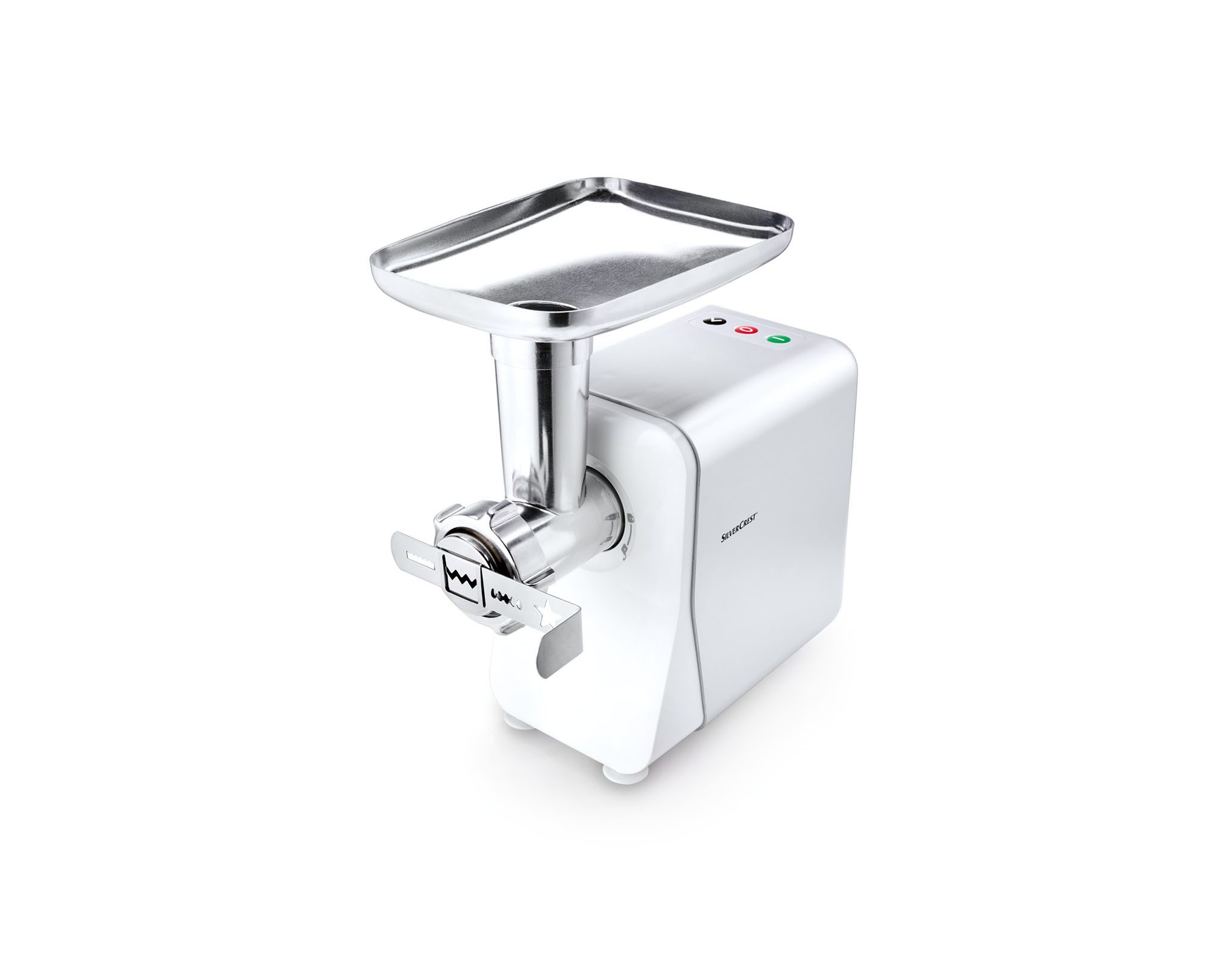 SilverCrest Fleischwolf Silvercrest Elektrischer Fleischwolf mit Gemüseschneider SFW 400 A1
