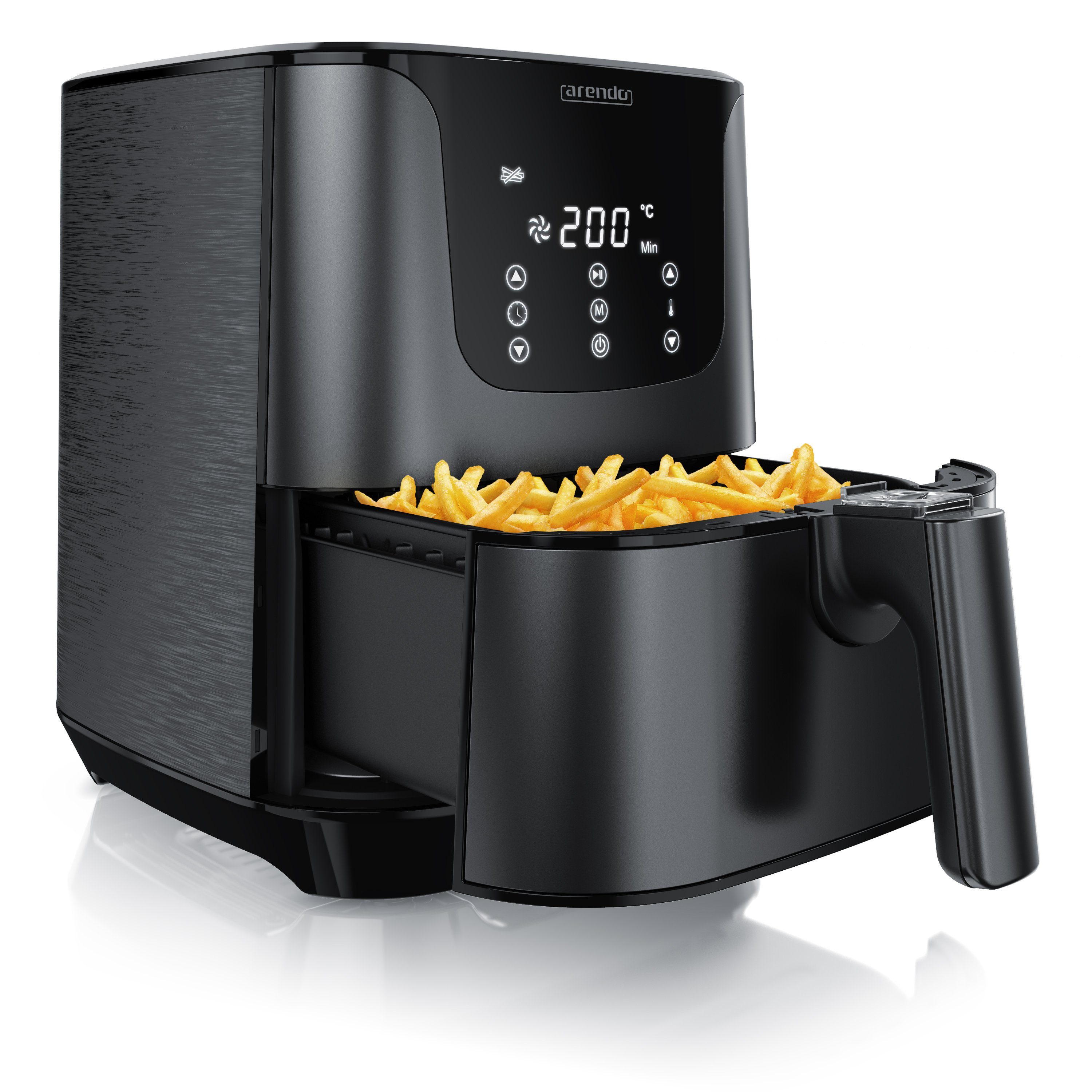 Arendo Heißluftfritteuse, 1500 W, XXL 3,5L - Airfryer - Heißluft Fritteuse Backofen - 3D Umluftsystem