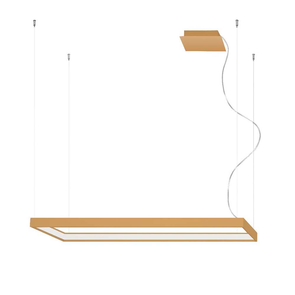 SOLLUX lighting LED Pendelleuchte, LED-Leuchtmittel fest verbaut, Warmweiß, Pendelleuchte Hängelampe Deckenleuchte LED Esszimmerleuchte eckig