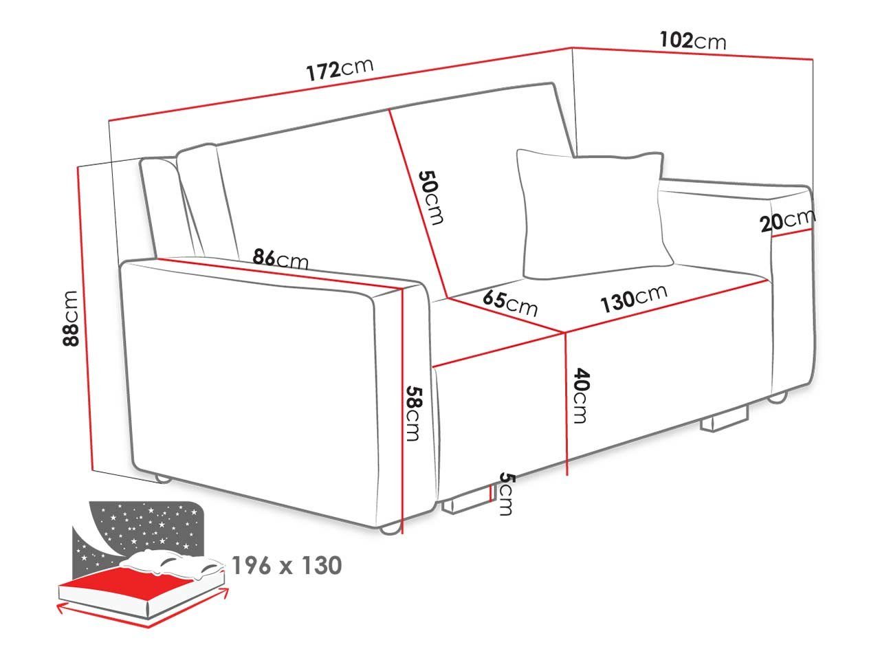 III, mit Polstersofa Bettkasten, 05 Sitzer Schlafsofa 3 Schlaffunktion Viva inkl. Poso Star Kissen, Wohnlandschaft und MIRJAN24