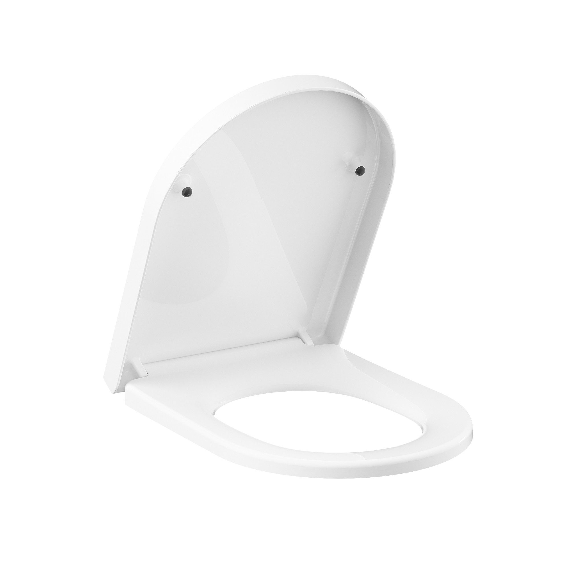 GarveeMore WC-Sitz WC Sitz mit Absenkautomatik Toilettendeckel, Einfach montieren, D-Form