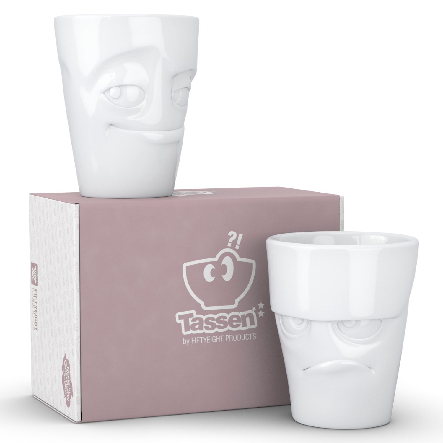 FIFTYEIGHT PRODUCTS Becher FIFTYEIGHT Becher-Set, Hartporzellan in bruchsicherer Hotelqualität