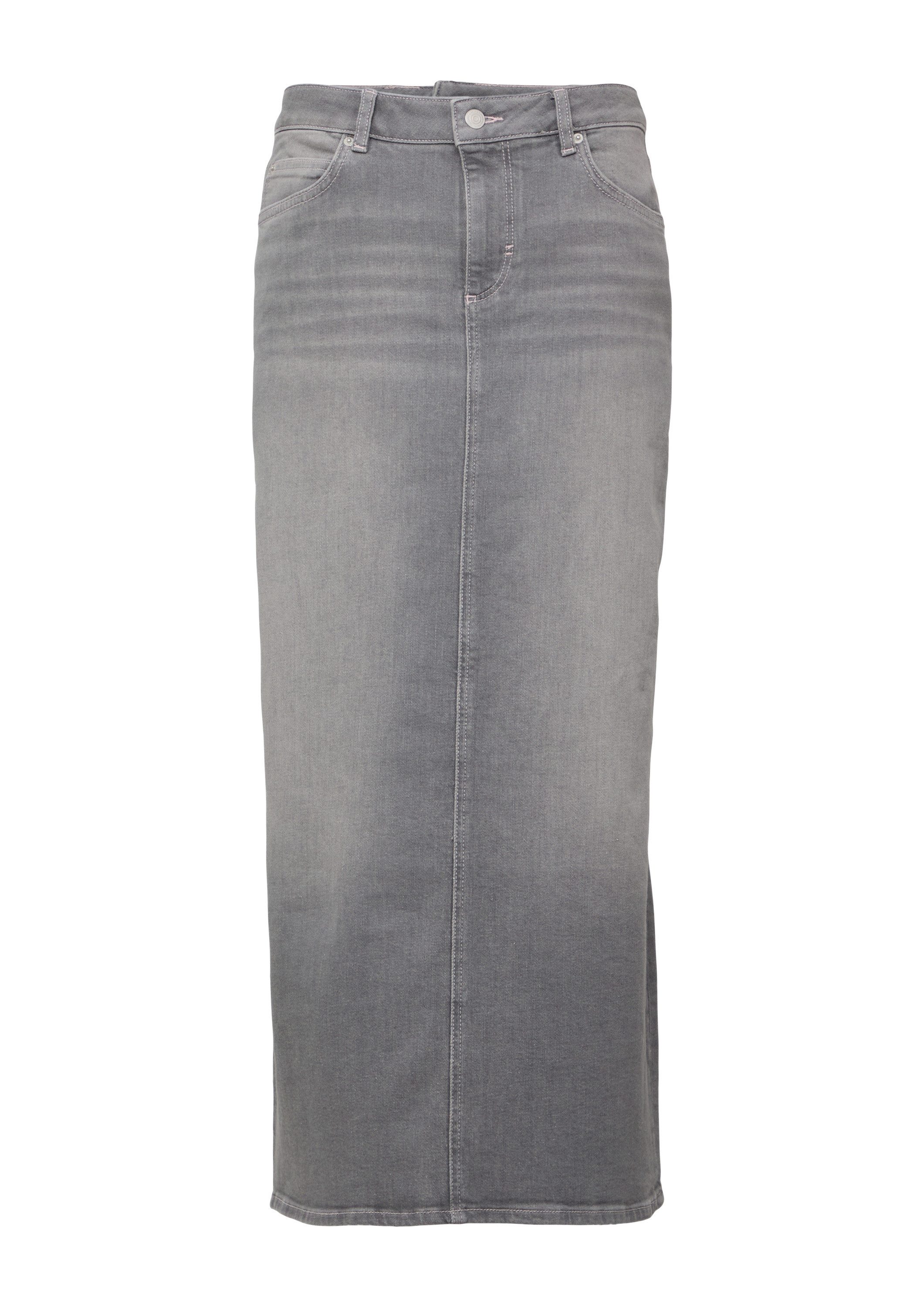 comma Maxirock Rock Langer Jeans-Rock mit günstig online kaufen