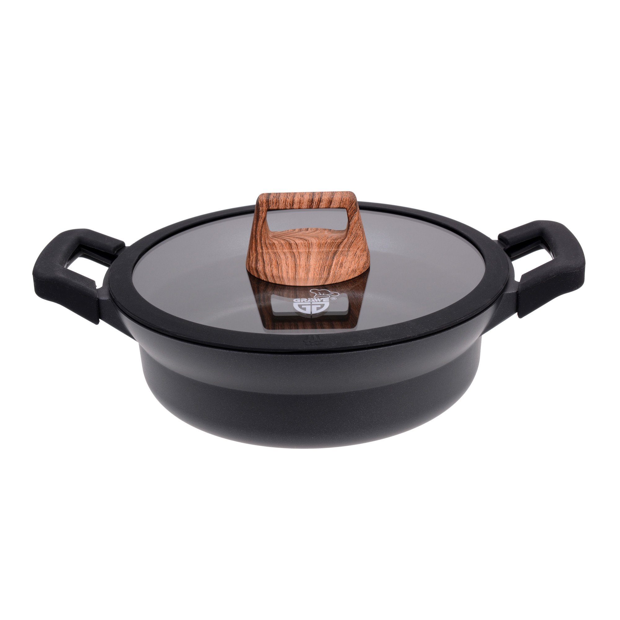 GRÄWE Bratpfanne GRÄWE Servierpfanne Aluguss 24 cm, Serie Alu-Line