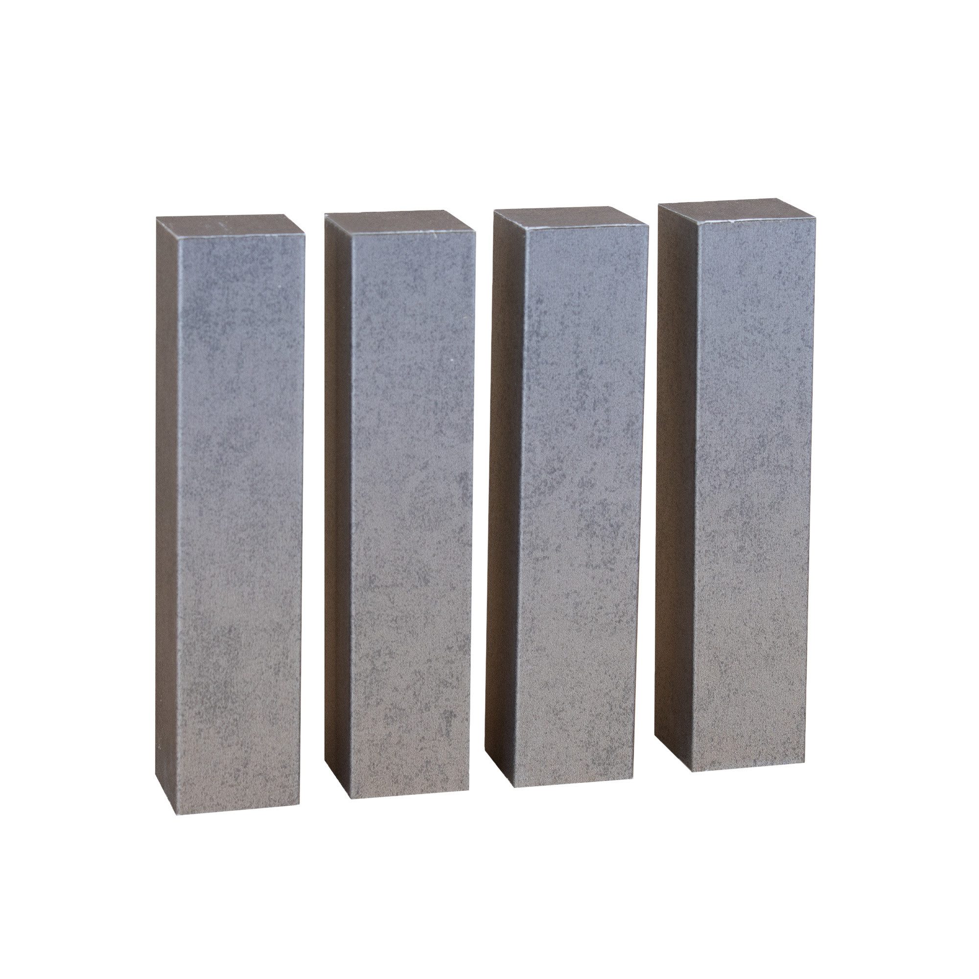 PROVISTON Sockelleisten-Zwischenstücke 18 x 82 mm Universalholzecken 4er Set MDF folie Schwarz by PROVISTON