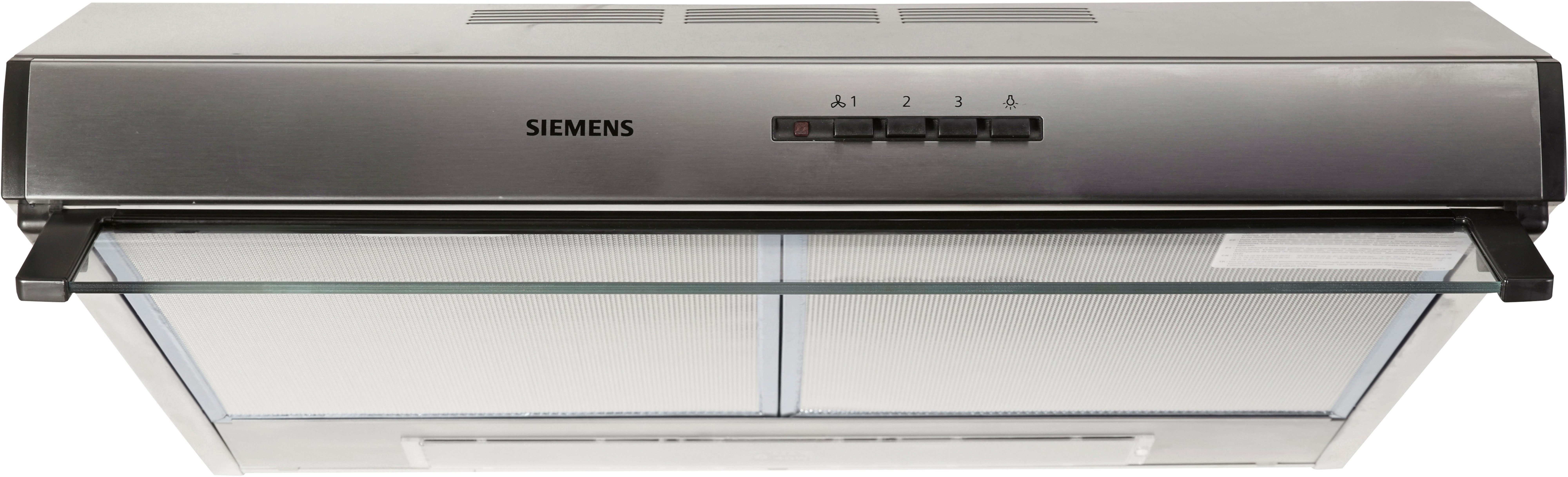 SIEMENS Unterbauhaube Serie iQ100 LU63LCC50, Die Lüfterleistung von 350  m³/h sorgt für frische Luft beim Kochen