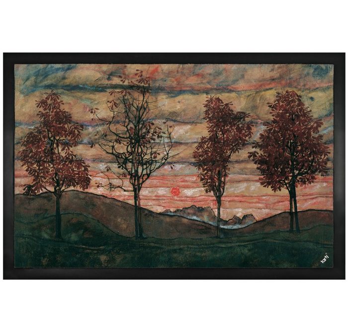Fußmatte Egon Schiele - Vier Bäume Kastanienallee im Herbst 1917 1art1 Höhe: 5 mm