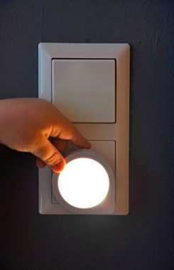 Brennenstuhl LED Nachtlicht NL 01 QD, Ein-/Ausschalter, LED fest integriert, Warmweiß, mit Dämmerungssensor