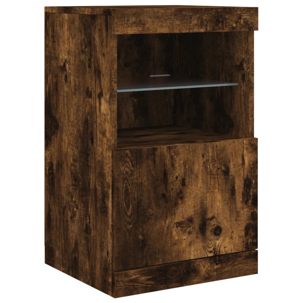 vidaXL Sideboard Sideboard mit LED-Leuchten Räuchereiche günstig online kaufen