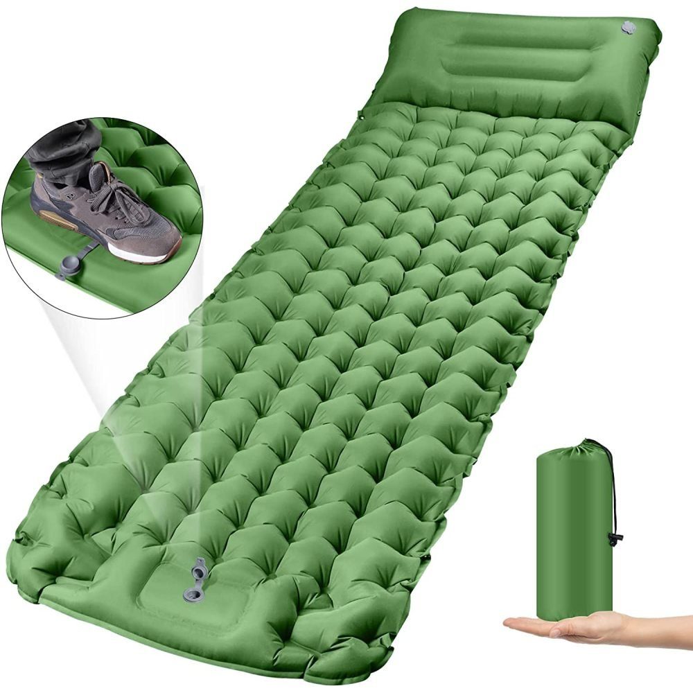 Jormftte Luftbett Camping Selbstaufblasende Isomatte–Outdoor, (Paket),  Leicht zu tragen