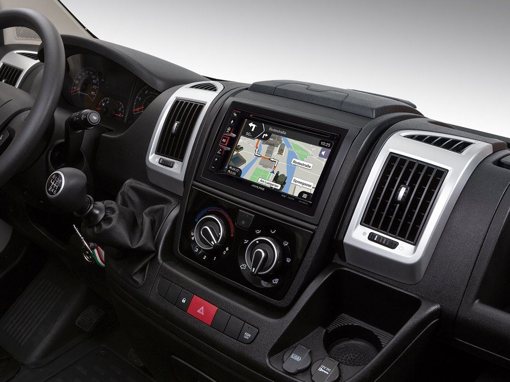 ALPINE INE-W611DU Navi mit 6,5-Zoll Touchscreen Ducato III Jumper II Boxer II Autoradio