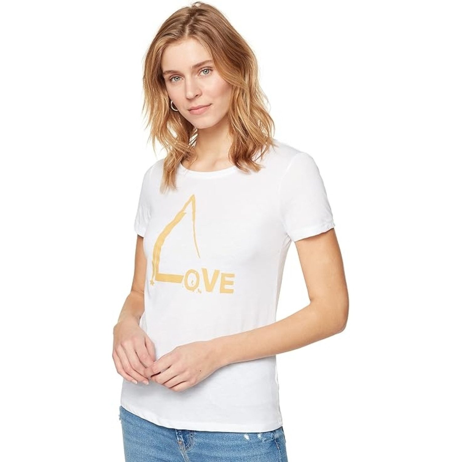Mavi Print-Shirt LOVE PRINTED T-Shirt antique white, M