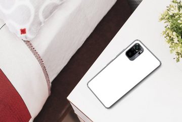 MuchoWow Handyhülle Weiß - Farben - Neutral, Phone Case, Handyhülle Xiaomi Redmi Note 10, Silikon, Schutzhülle