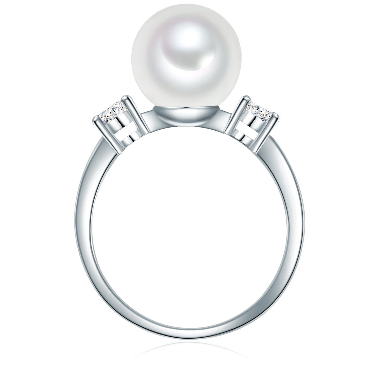 Lulu & Jane Perlenring silber, mit Zirkonia günstig online kaufen