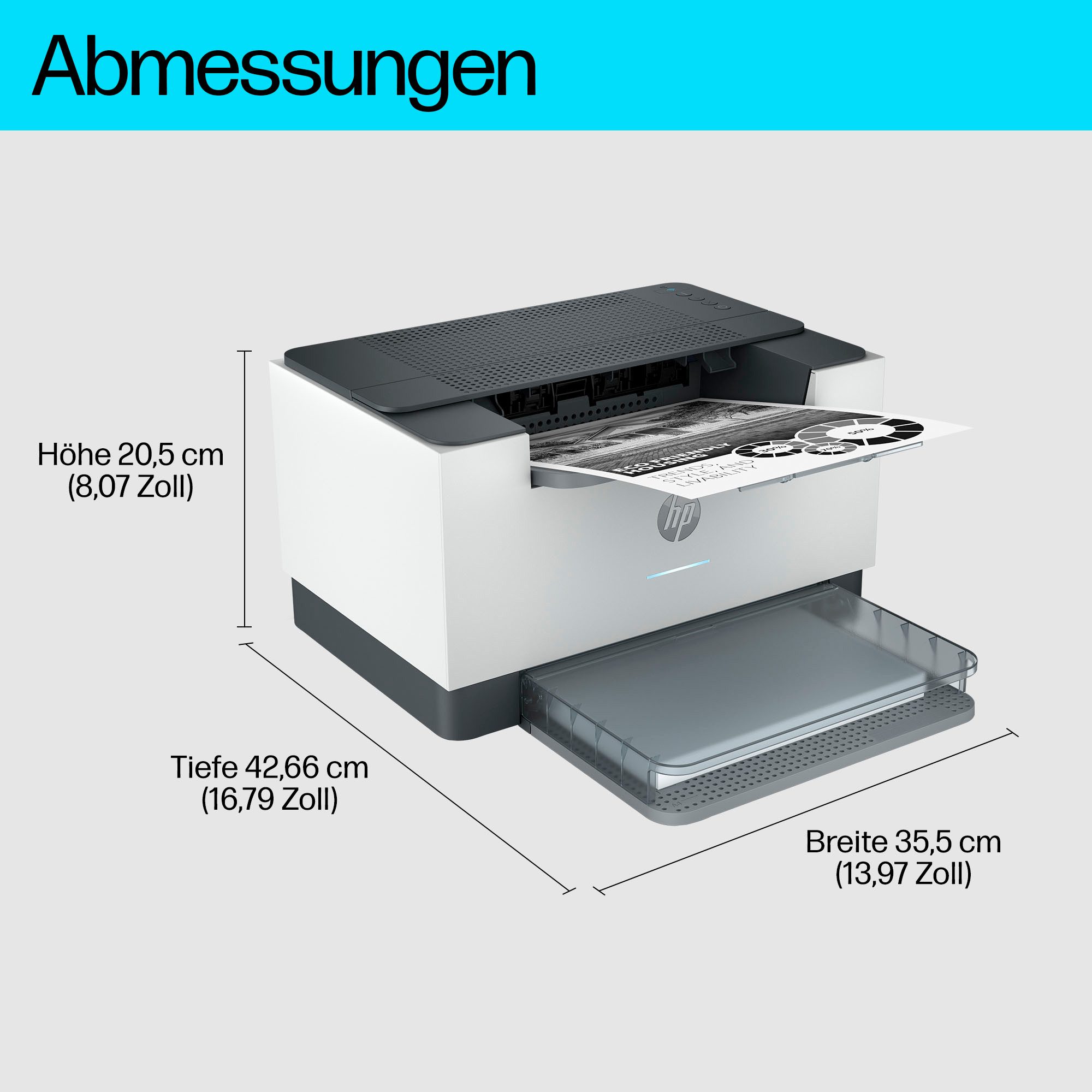 HP LaserJet M207dw Schwarz-Weiß Laserdrucker, (LAN (Ethernet), WLAN (Wi-Fi), Wi-Fi Direct)