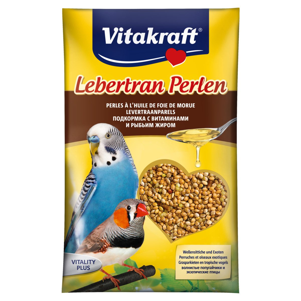 Vitakraft Lebertran Perlen für Sittiche/Exoten 20 g
