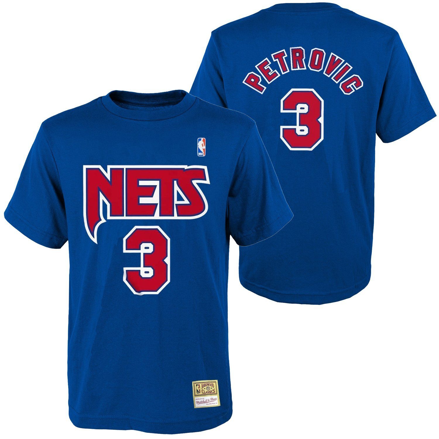 Jersey Nets Drazen Petrovic & Ness Mitchell Print-Shirt New
