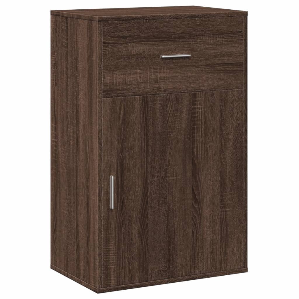 vidaXL Beistellschrank Beistellschrank Braun Eichen-Optik 56,5x39x90 cm Holzwerkstoff (1-St)