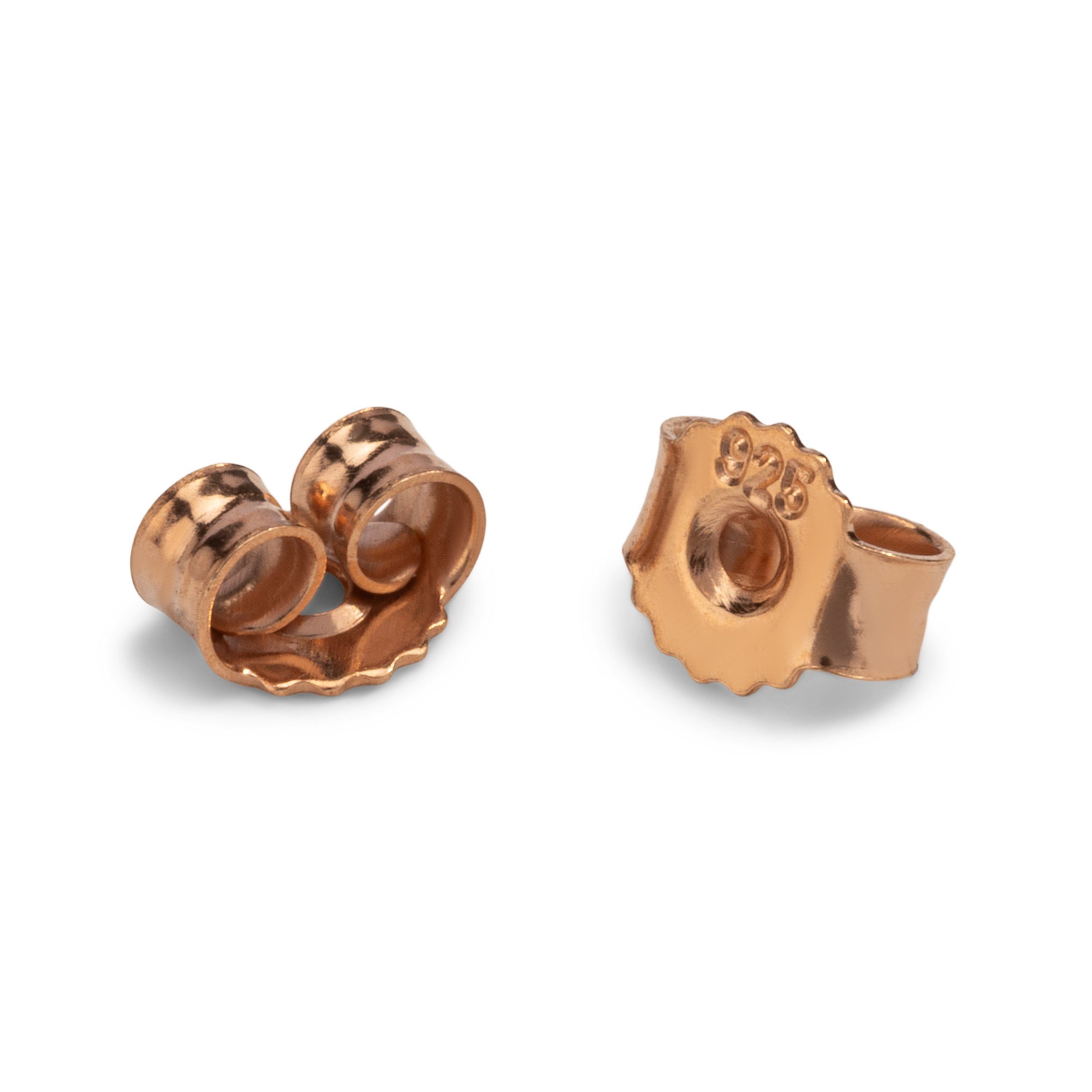 NKlaus Ohrstecker-Verschluss 10x Paar 925 Silber Pousetten Rosegold Ohrmutter