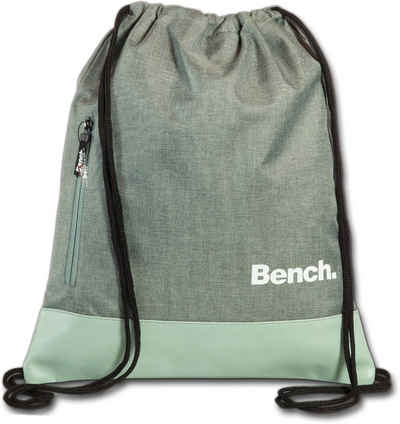 Bench. Turnbeutel Bench Classic Trainingsbeutel hellgrün, Turnbeutel, Sportrucksack Polyester, grün, mint, Größe ca. 37cm
