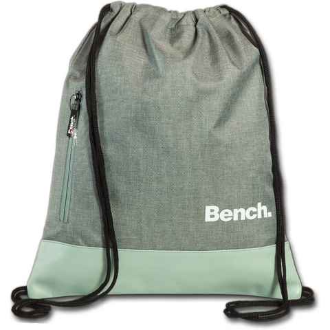Bench. Turnbeutel Bench Classic Trainingsbeutel hellgrün, Turnbeutel, Sportrucksack Polyester, grün, mint, Größe ca. 37cm
