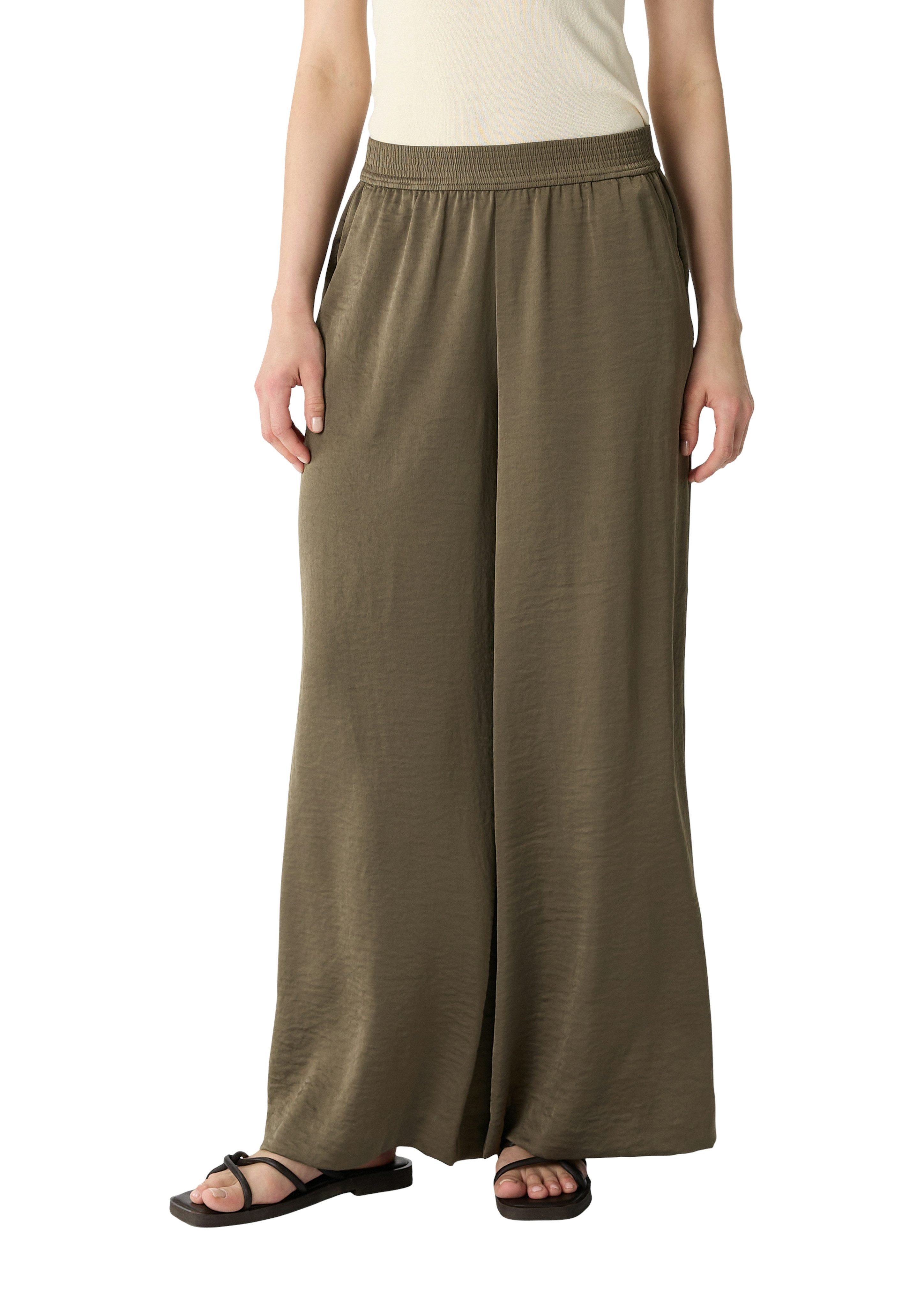 Comma Stoffhose Sommerhose mit elastischem Bund günstig online kaufen