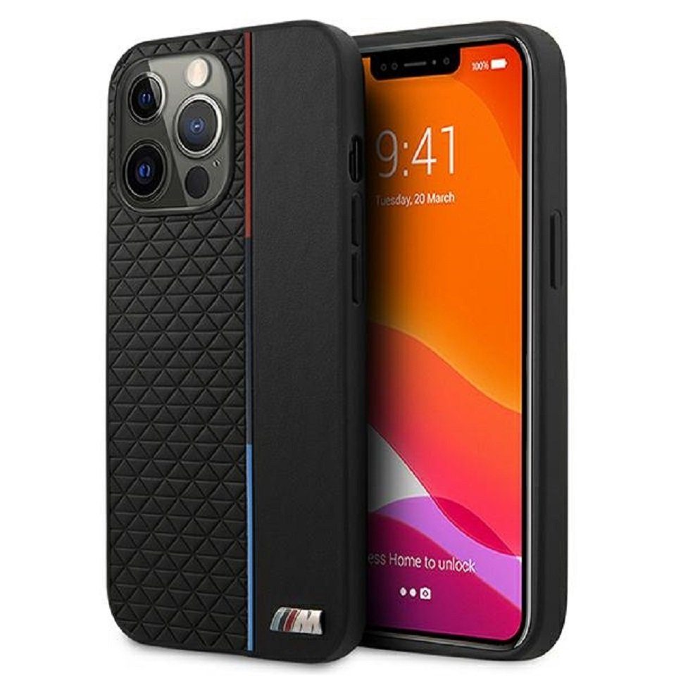 BMW Handyhülle iPhone 13 Pro Max Hardcase Cover Kunststoff TPU schwarz 6,7 Zoll, Kantenschutz